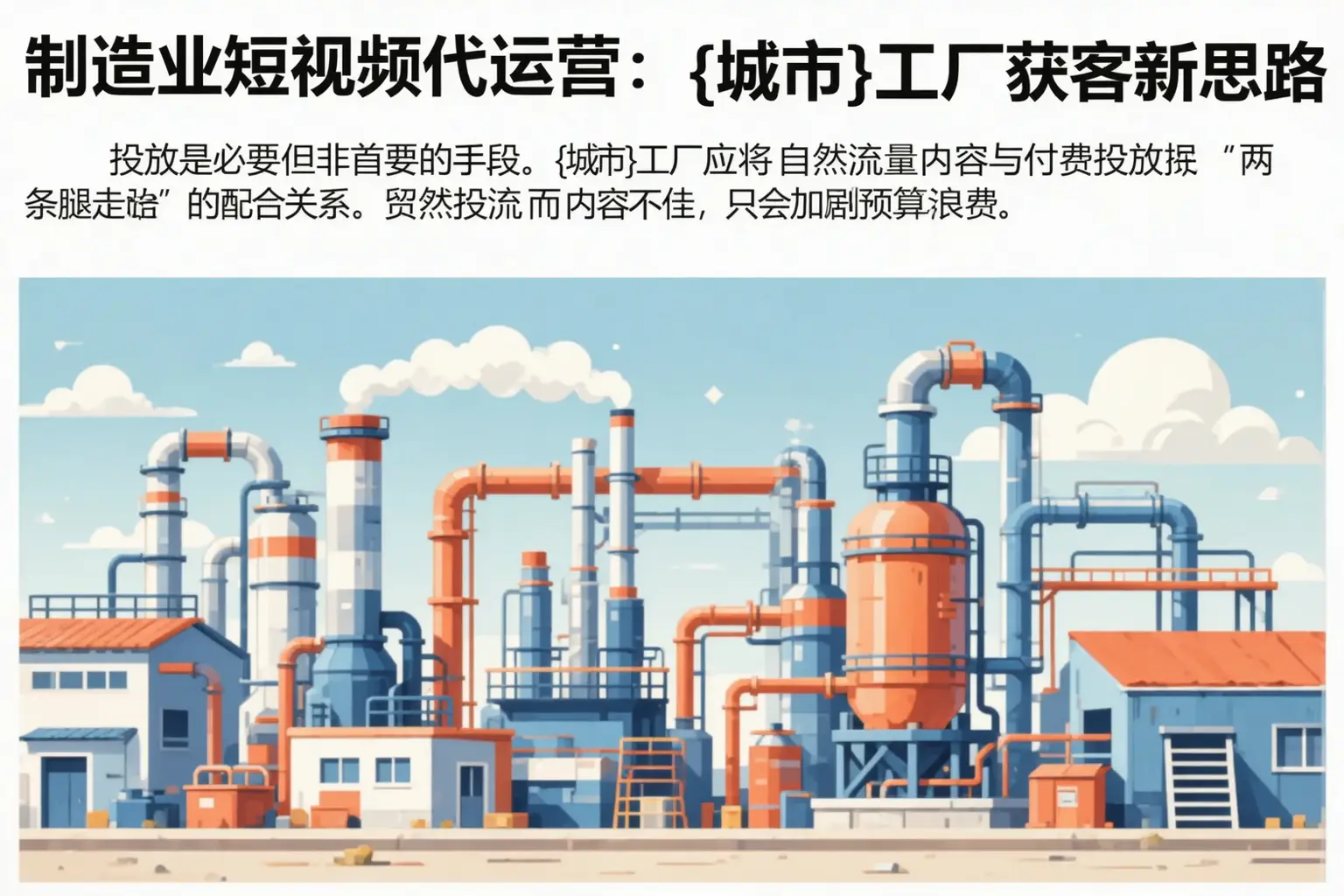 制造业短视频代运营:宿松工厂获客新思路